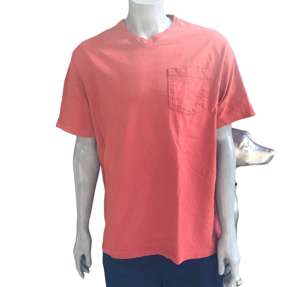 Duluth Trading Relaxed Fit Longtail T Orange Short Sleeve Shirt Men’s Size Med